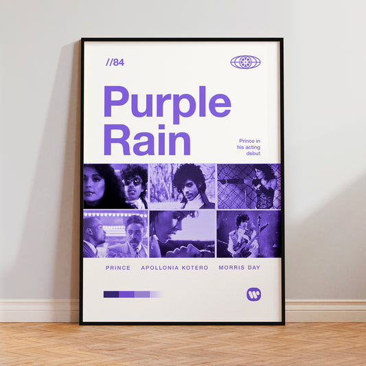 Purple Rain Minimalist Movie Art Print