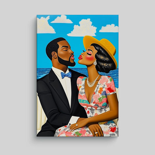 The Lovers Canvas Art Print