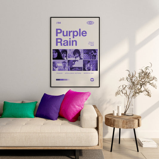 Purple Rain Minimalist Movie Art Print
